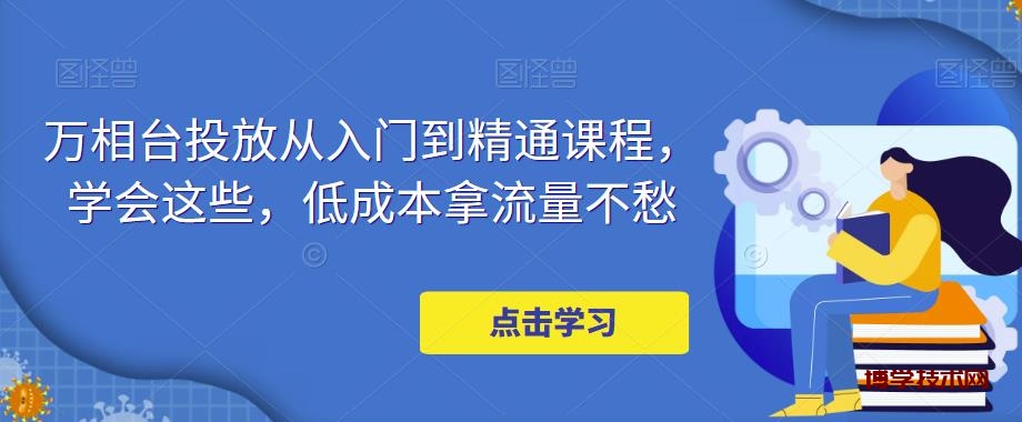 万相台投放·新手到精通课程，学会这些，低成本拿流量不愁！-博学技术网