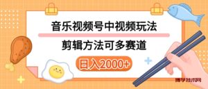 （10322期）多种玩法音乐中视频和视频号玩法，讲解技术可多赛道。详细教程+附带素…-博学技术网