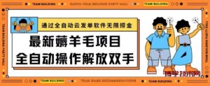 最新薅羊毛项目通过全自动云发单软件在羊毛平台无限捞金日入200+-博学技术网