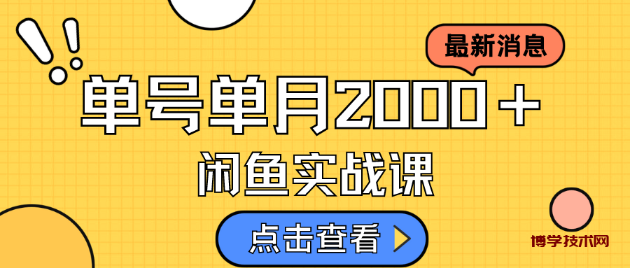咸鱼虚拟资料新模式，月入2w＋，可批量复制，单号一天50-60没问题 多号多撸-博学技术网