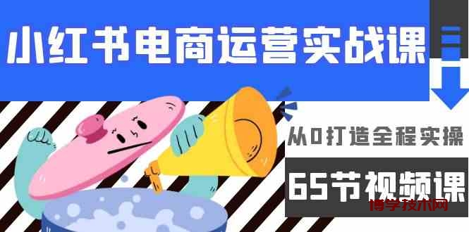 （9724期）小红书电商运营实战课，​从0打造全程实操（65节视频课）-博学技术网