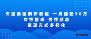 矢量动画制作全过程，全程录屏，让你的作品收获更多点赞和粉丝-博学技术网