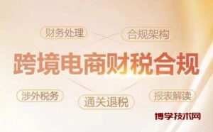 跨境老板财税合规特训营，规避财税风险、提升企业利润-博学技术网