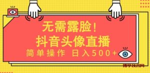 无需露脸，Ai头像直播项目，简单操作日入500+-博学技术网