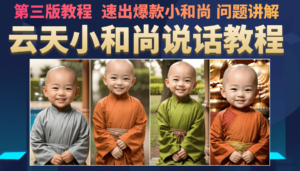 云天小和尚会说话，7天万粉（第3版教程）-博学技术网