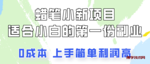 蜡笔小新项目拆解，0投入，0成本，小白一个月也能多赚3000+-博学技术网