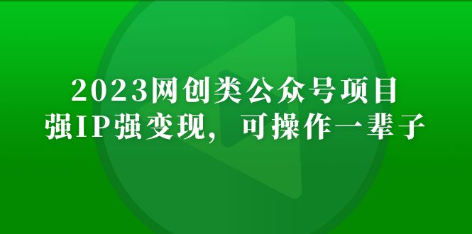 2023网创类公众号月入过万项目，强IP强变现，可操作一辈子-博学技术网