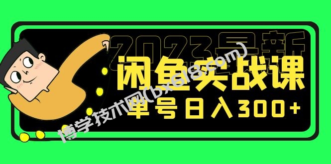 花599买的闲鱼项目：2023最新闲鱼实战课，单号日入300+（7节课）-博学技术网