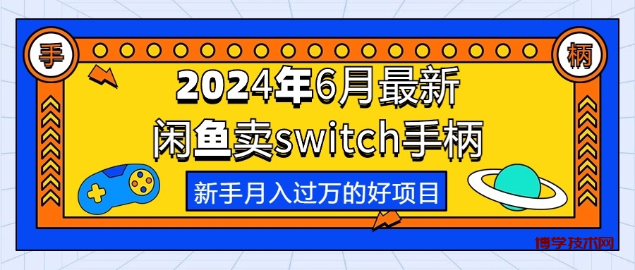 （10831期）2024年6月最新闲鱼卖switch游戏手柄，新手月入过万的第一个好项目-博学技术网