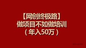 （9550期）【网创终极路】做项目不如做项目培训，年入50万-博学技术网