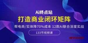 （10428期）Ai终点站，打造商业闭环矩阵，帮电商/实体降70%成本，12款Ai联合深度实战-博学技术网
