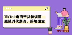 （10730期）TikTok电商带货特训营，跟随时代潮流，跨境掘金（8节课）-博学技术网