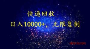 （9464期）完美落地，暴利快递回收项目。每天收入10000+，可无限放大-博学技术网