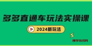 （9412期）多多直通车玩法实战课，2024新玩法（7节课）-博学技术网