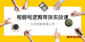 视频号-混剪带货实战课,小白也能快速上手(10节课)-博学技术网
