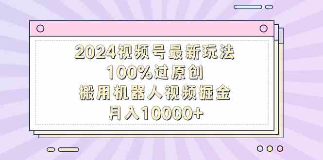 （9151期）2024视频号最新玩法，100%过原创，搬用机器人视频掘金，月入10000+-博学技术网