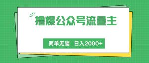 （10310期）撸爆公众号流量主，简单无脑，单日变现2000+-博学技术网