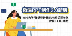（9303期）微课PPT制作-2.0新版：WPS教学/微课设计录制/剪映后期美化/教程+工具+素材-博学技术网
