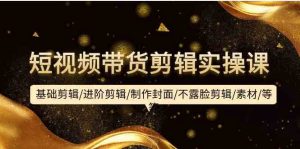 （9887期）短视频带货剪辑实操课：基础剪辑/进阶剪辑/制作封面/不露脸剪辑/素材/等等-博学技术网