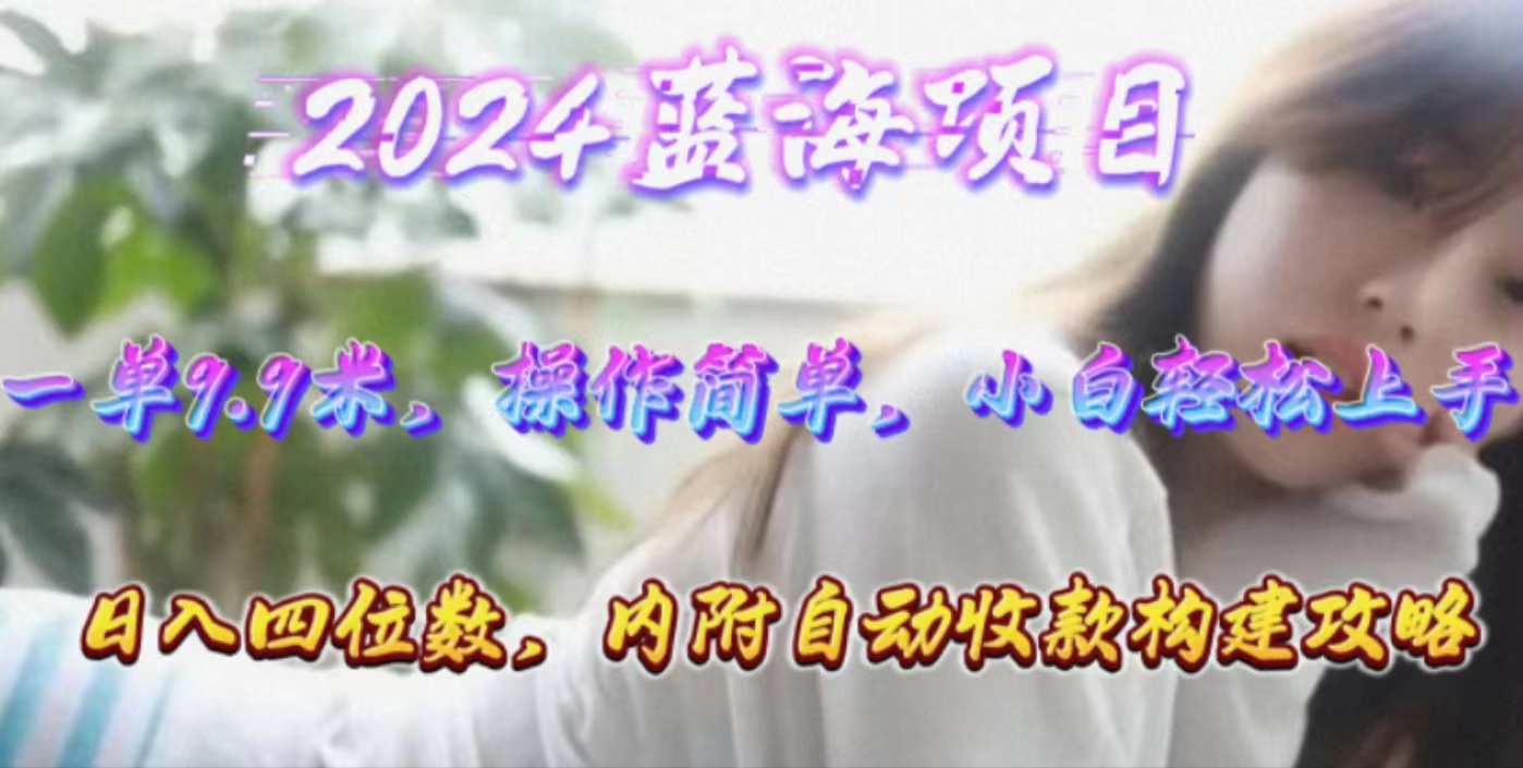 （10204期）年轻群体的蓝海市场，1单9.9元，操作简单，小白轻松上手，日入四位数-博学技术网