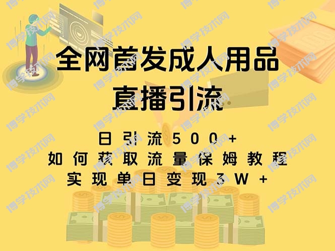 最新全网独创首发，成人用品直播引流获客暴力玩法，单日变现3w保姆级教程-博学技术网