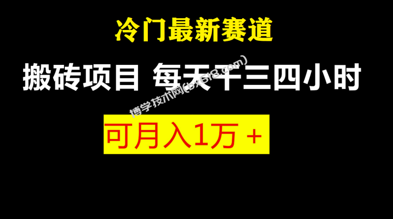 最新冷门游戏搬砖项目,零基础也能玩(附教程+软件)-博学技术网