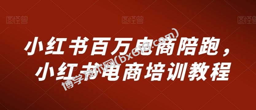 小红书百万电商陪跑，小红书电商培训教程-博学技术网