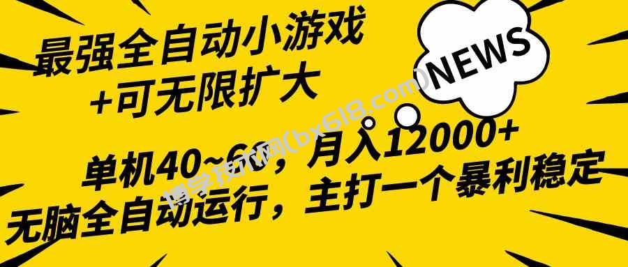 （10046期）2024最新全网独家小游戏全自动，单机40~60,稳定躺赚，小白都能月入过万-博学技术网