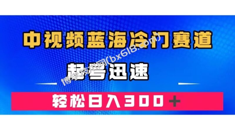 中视频蓝海冷门赛道，韩国视频奇闻解说，起号迅速，日入300＋-博学技术网
