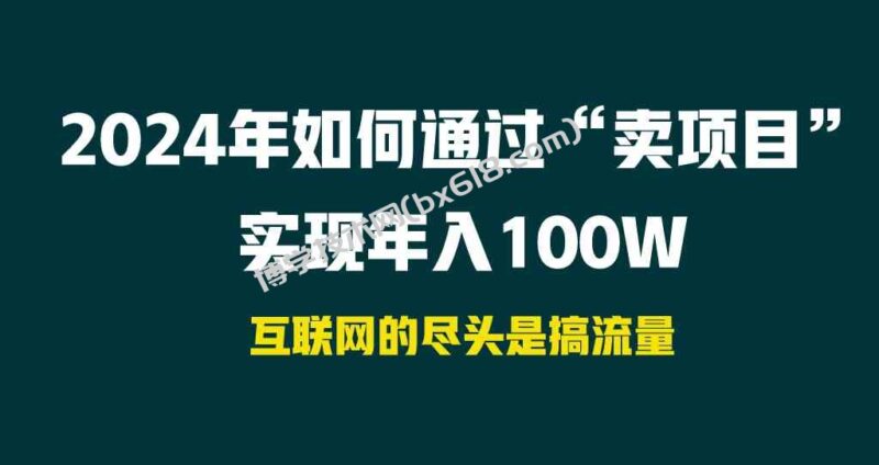 （9147期） 2024年如何通过“卖项目”实现年入100W-博学技术网