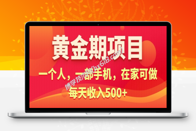 黄金期项目，电商搞钱！一个人，一部手机，在家可做，每天收入500+-博学技术网