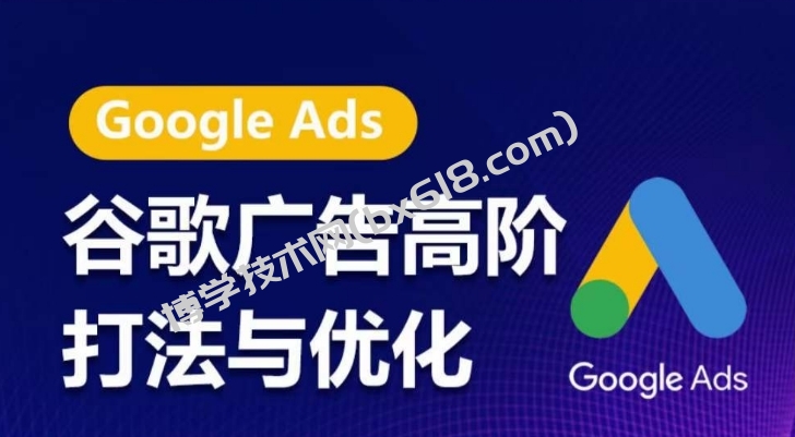 谷歌广告高阶打法与优化，凝结行业精华的谷歌广告体系课程，带你抓住流量红利，最大化ROI-博学技术网