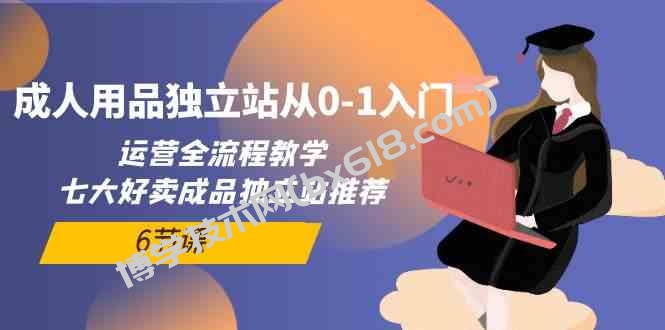 （10082期）成人用品独立站从0-1入门，运营全流程教学，七大好卖成品独立站推荐-6节课-博学技术网
