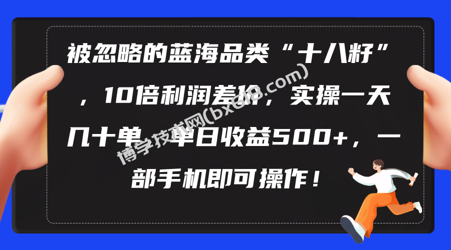 （10696期）被忽略的蓝海品类“十八籽”，10倍利润差价，实操一天几十单 单日收益500+-博学技术网