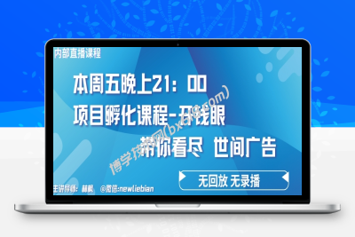 4.26日内部回放课程《项目孵化-开钱眼》赚钱的底层逻辑-博学技术网